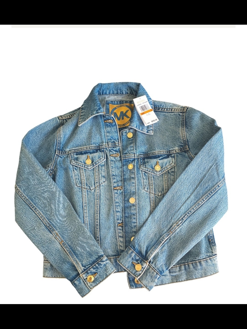 Michael Kors Light Wash Blue Denim Jacket for Women
